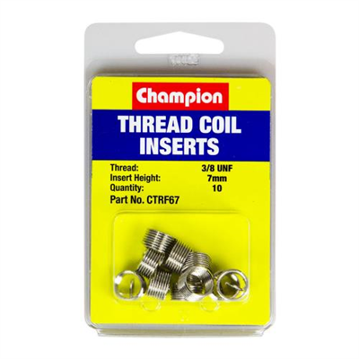 Champion 3/8in UNF x 7mm Thread Insert Refills -10pk