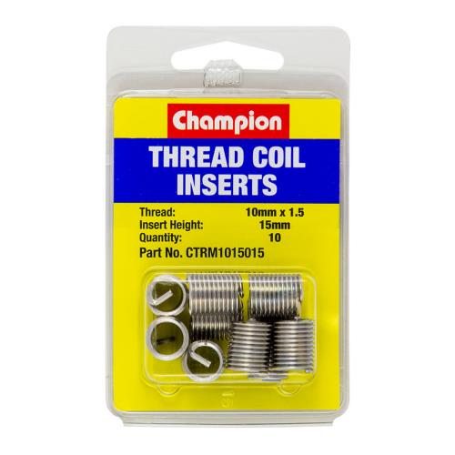 Champion M10 x 1.50 x 15mm Thread Insert Refills -10pk