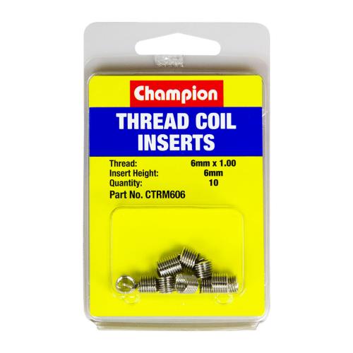 Champion M6 x 1.00 x 6mm Thread Insert Refills -10pk