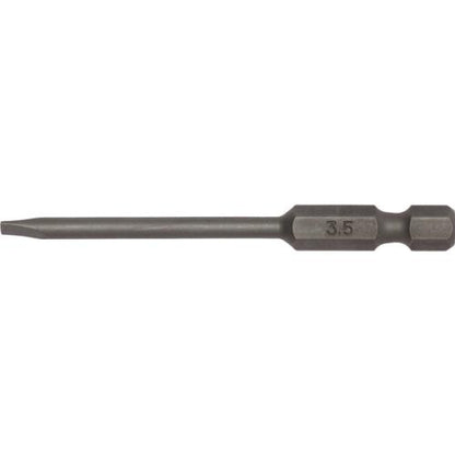 Teng 2Pc 1/4in Hex FL0.6 x 3.5mm Bit mm(L)