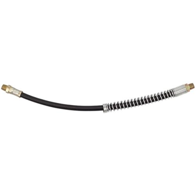 Groz 18in/450mm Std. Flexible Grease Gun Hose W/Spring Guard