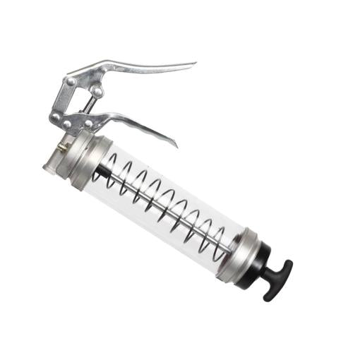 Groz Clear Pistol Grip Grease Gun 14oz/400gm