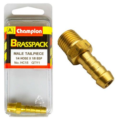 Champion Brass 1/4in x 1/8in Male Hose Barb