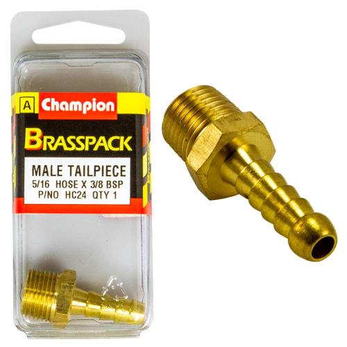 Champion Brass 5/16in x 3/8in Male Hose Barb