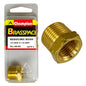 Champion Brass 1/2in - 1/4in Hex Reducing Bush