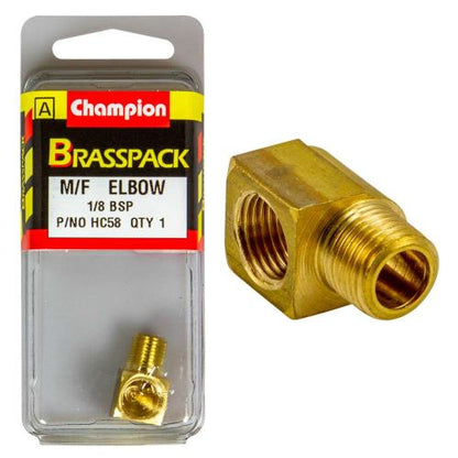 Champion Brass 1/8in BSP F/M Elbow