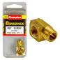 Champion Brass 1/4in BSP F/M Elbow