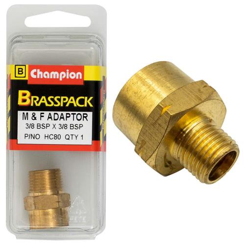 Champion Brass 3/8in x 3/8in BSP F/M Adaptor