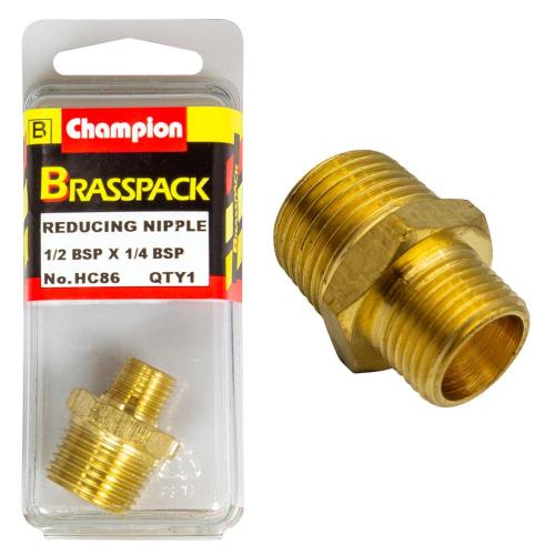 Champion Brass 1/2in x 1/4in BSP Reducing Nipple