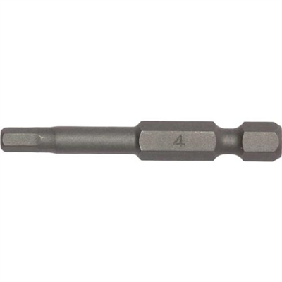 Teng 3pc 1/4in Hex 4mm Hex Bit x 50mm (L)