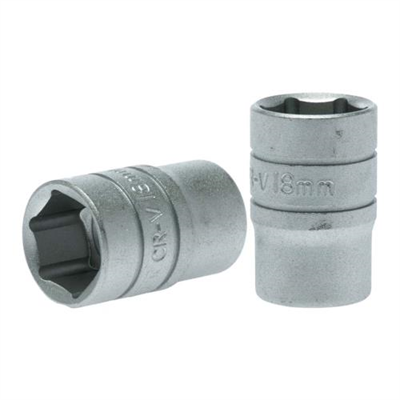 Teng 1/2in Dr. Socket 18mm 6Pnt