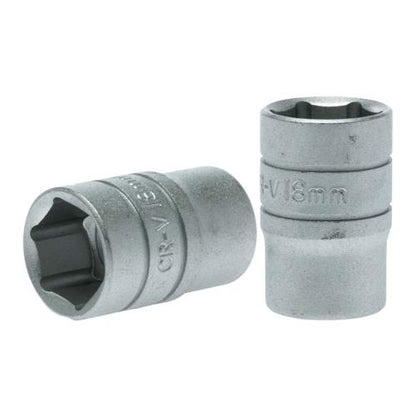 Teng 1/2in Dr. Socket 18mm 6Pnt