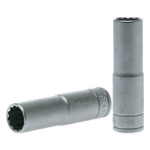 Teng 1/2in Dr. Deep Socket 15mm 12Pnt