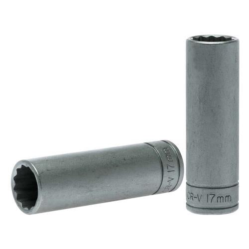 Teng 1/2in Dr. Deep Socket 17mm 12Pnt