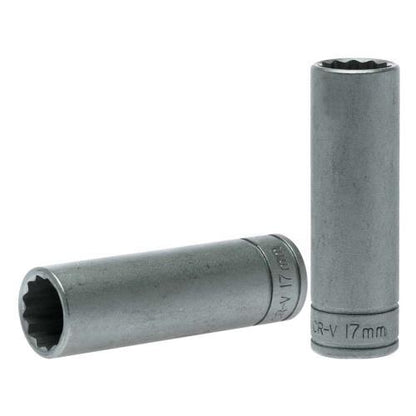 Teng 1/2in Dr. Deep Socket 17mm 12Pnt