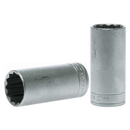 Teng 1/2in Dr. Deep Socket 27mm 12Pnt