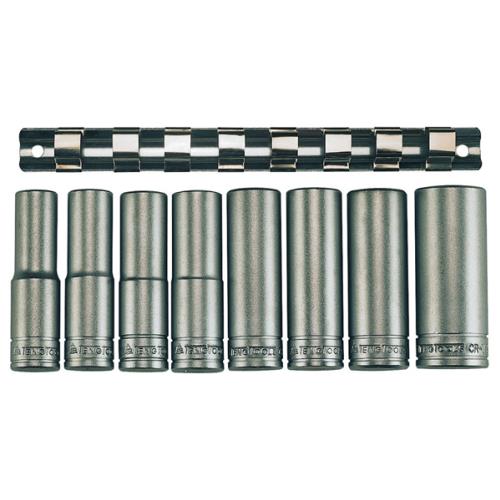 Teng 8pc 1/2in Dr. Deep Socket Set 13-24mm 6Pnt