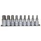 Teng 9pc 1/2in Dr AF Hex Bit Socket Set 3/16-5/8in