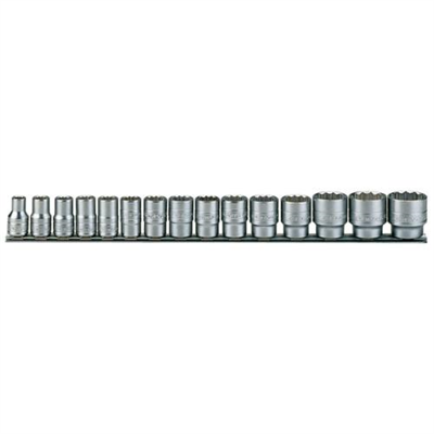 Teng 15pc 1/2in Dr. AF Socket Set 3/8-1-1/4in 12Pnt