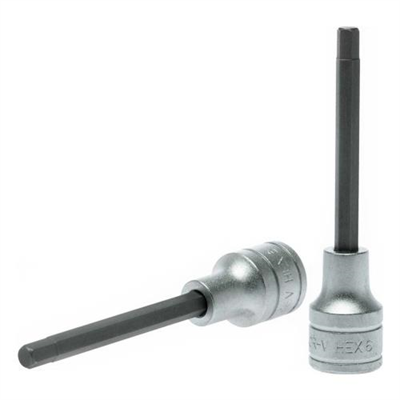 Teng 1/2in Dr. Bit Socket Hex 6mm x 100mm (L)