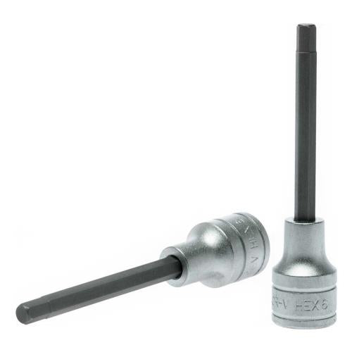 Teng 1/2in Dr. Bit Socket Hex 6mm x 100mm (L)