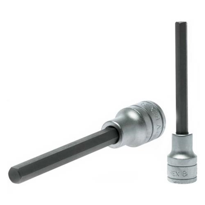 Teng 1/2in Dr. Bit Socket Hex 8mm x 115mm (L)