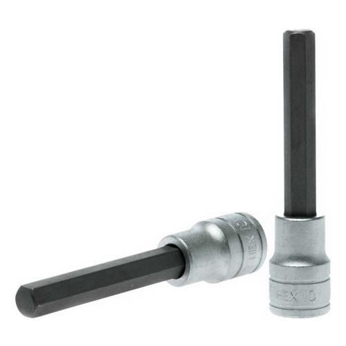 Teng 1/2in Dr. Bit Socket Hex 10mm x 100mm (L)