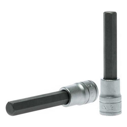 Teng 1/2in Dr. Bit Socket Hex 12mm x 100mm (L)