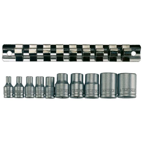 Teng 10pc 1/4in & 3/8in Dr. TX-E Socket Set E4-E18