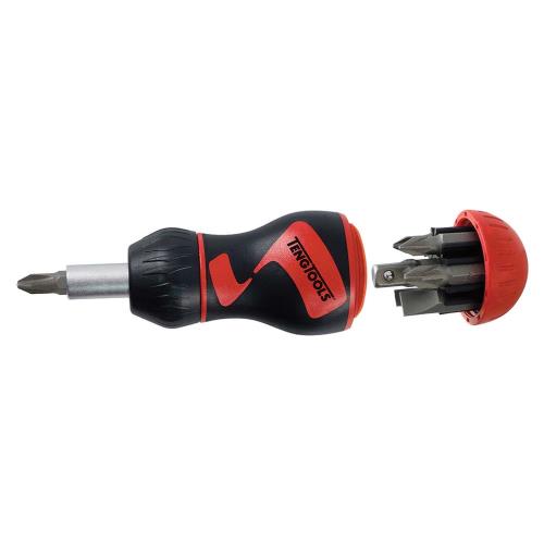 Teng 8pc MegaDrive Stubby Ratchet Bits Driver