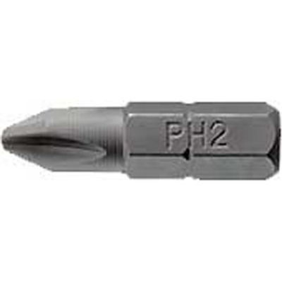 Teng 3Pc 1/4in Hex PH#1 Bit x 25mm (L)
