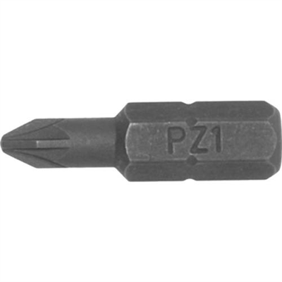 Teng 3Pc 1/4in Hex PZ#3 Bit x 25mm (L)