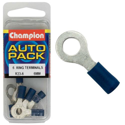 Champion 15/64in Blue Ring Terminal