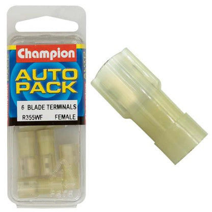 Champion Yellow Fully Insulated Blade Terminal-Female