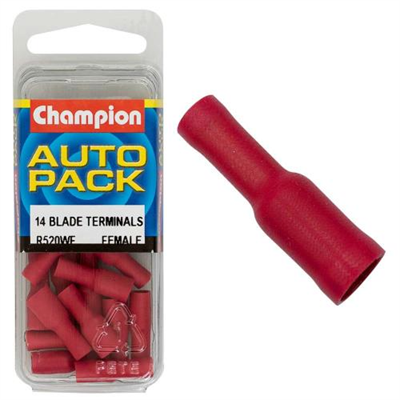 Champion Red Blade Terminal-Female 5mm