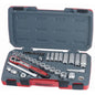 Teng 39pc 3/8in Dr. Metric Reg/Deep Socket Set