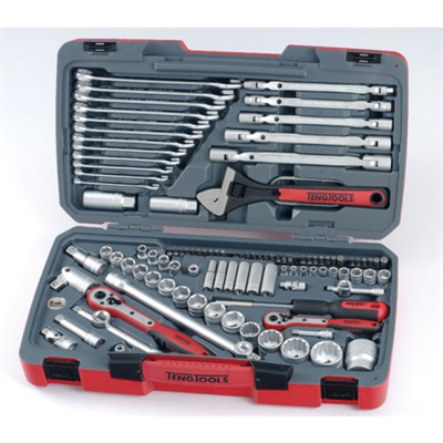 Teng 106pc 1/4in-3/8in-1/2in Dr. Metric Socket & Tool Set
