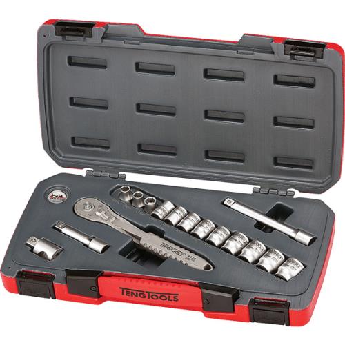 Teng 16pc 3/8in Dr. 4430 Stainless Metric Socket Set**