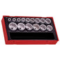 Teng 15pc 1/2in Dr. AF Socket Set - TC-Tray