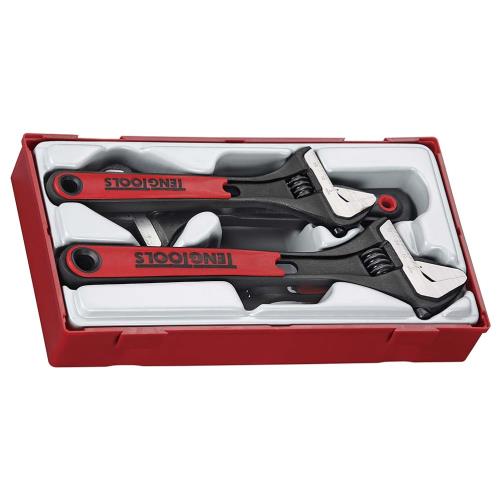 Teng 4pc Adjustable Wrench Set - TC-Tray