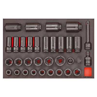 Teng 33pc 3/4in Dr. Impact Socket & Acc. Set (EVA)