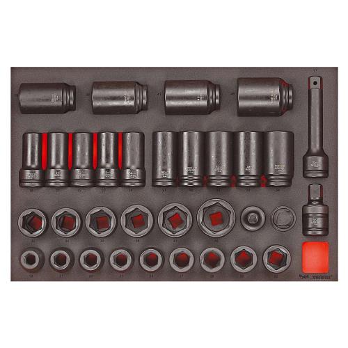 Teng 33pc 3/4in Dr. Impact Socket & Acc. Set (EVA)