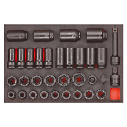 Teng 33pc 3/4in Dr. Impact Socket & Acc. Set (EVA)