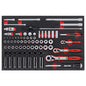 Teng 77pc 1/4,3/8 & 1/2in Dr. Metric Skt & Acc Set (EVA)
