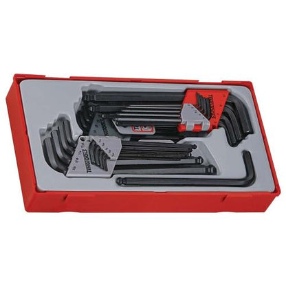 Teng 28pc MM/AF Hex & TX Ball-End Key Set - TC-Tray