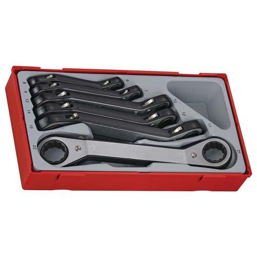 Teng 6pc Dbl Ring Rat MM Offset Span Set - TC-Tray