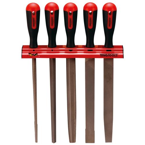 Teng 5pc 10in File Set w/ Wall Rack
