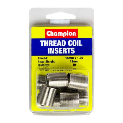 Champion M14 x 1.25 x 19mm Thread Insert Refills -10pk