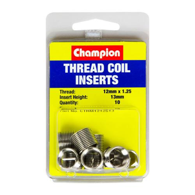 Champion M12 x 1.25 x 13mm Thread Insert Refills -10pk