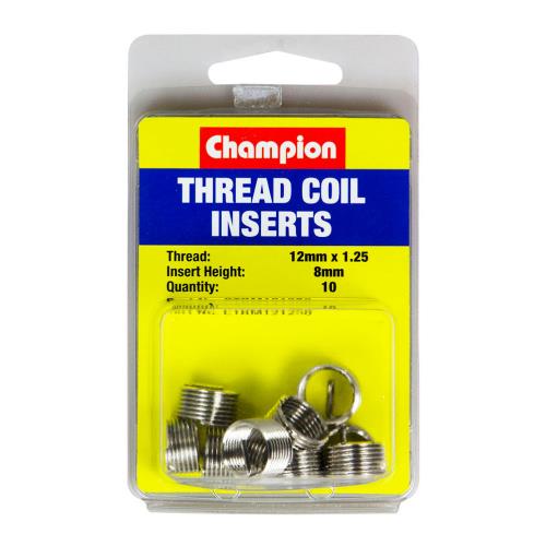 Champion M12 x 1.25 x 8mm Thread Insert Refills -10pk